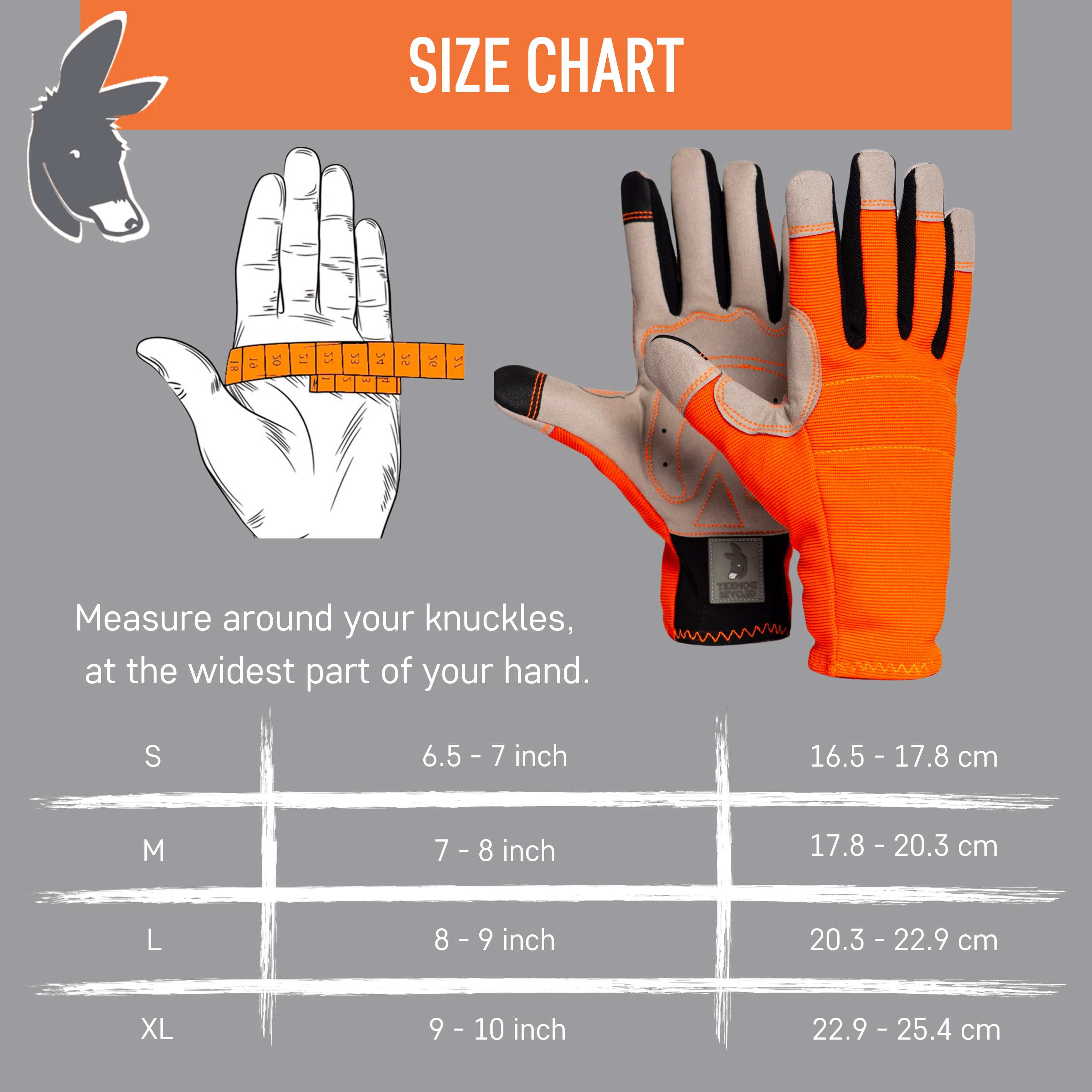 Donkey Gloves Multipurpose Gardening Gloves for Women & Men
